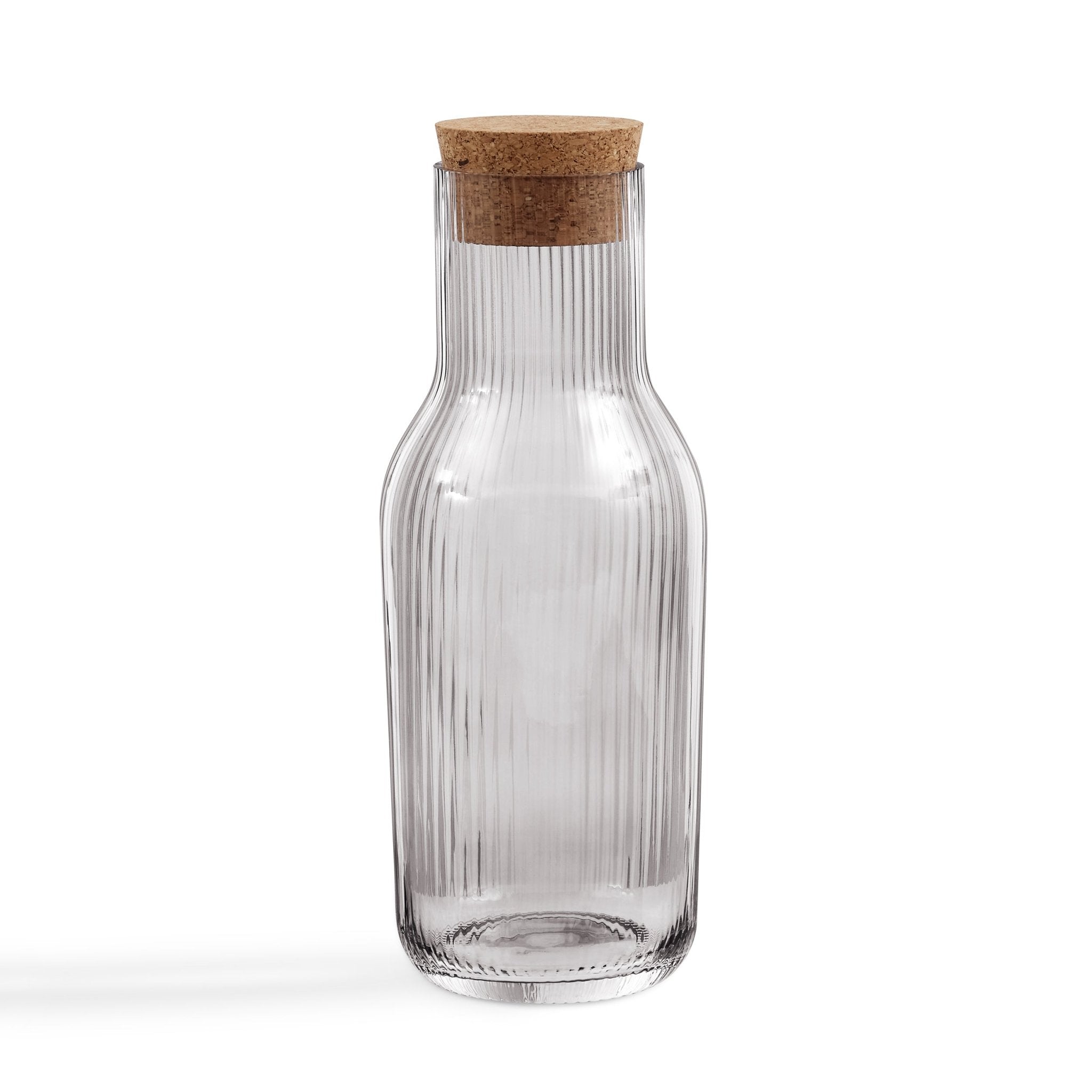 Gatsby Ripple Glass 1L Carafe - Smoked