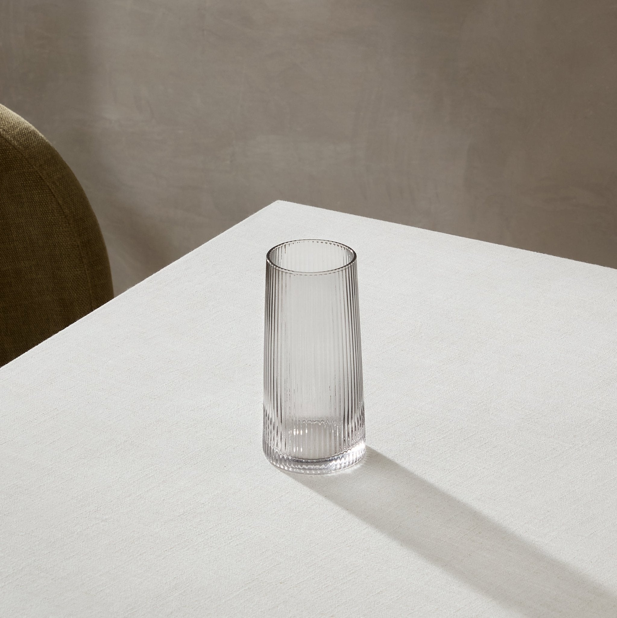 Gatsby Set of 4 Ripple Glass Highballs - Smoked
