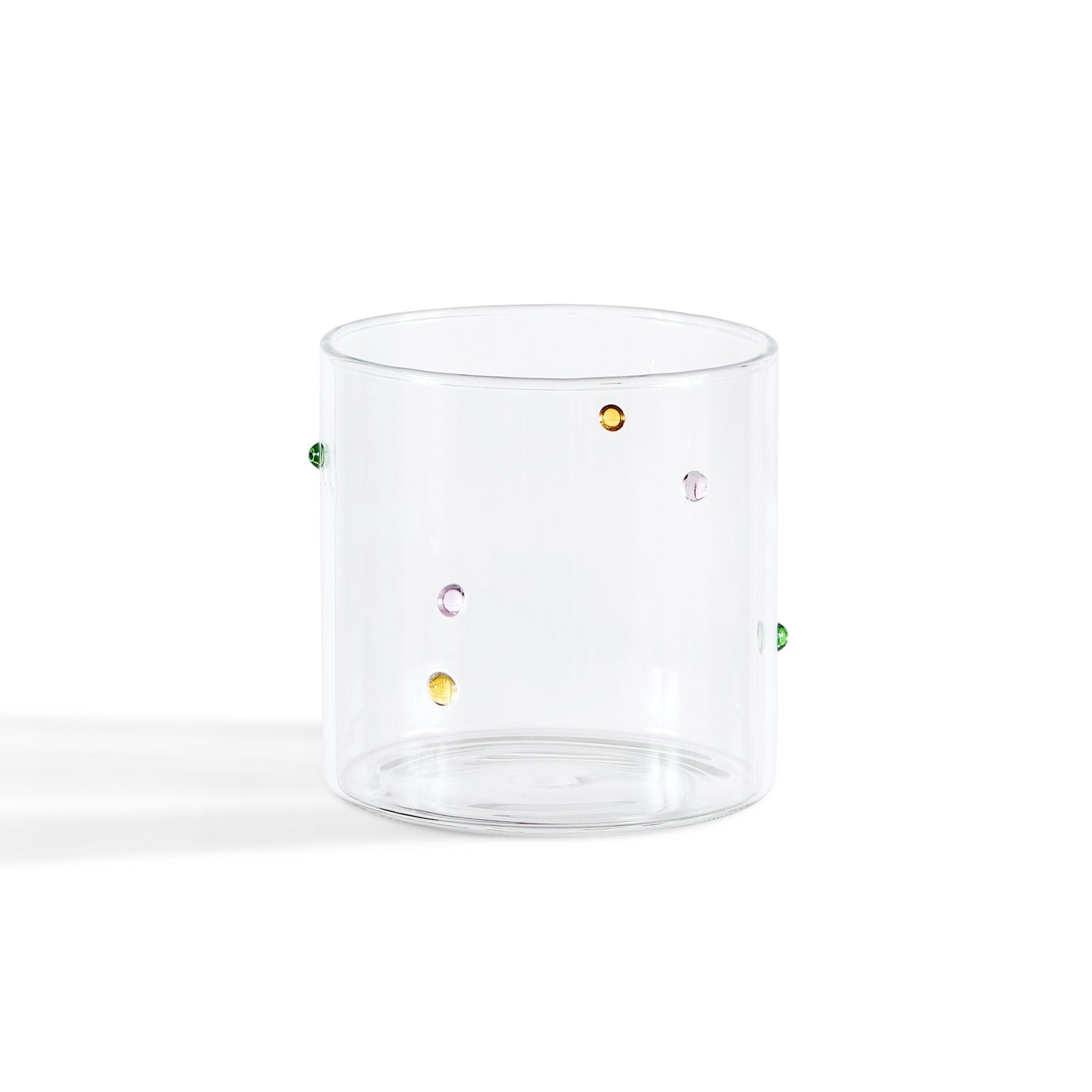 Nelly Polka Dot Glass Tumblers - Set of 4 - Clear
