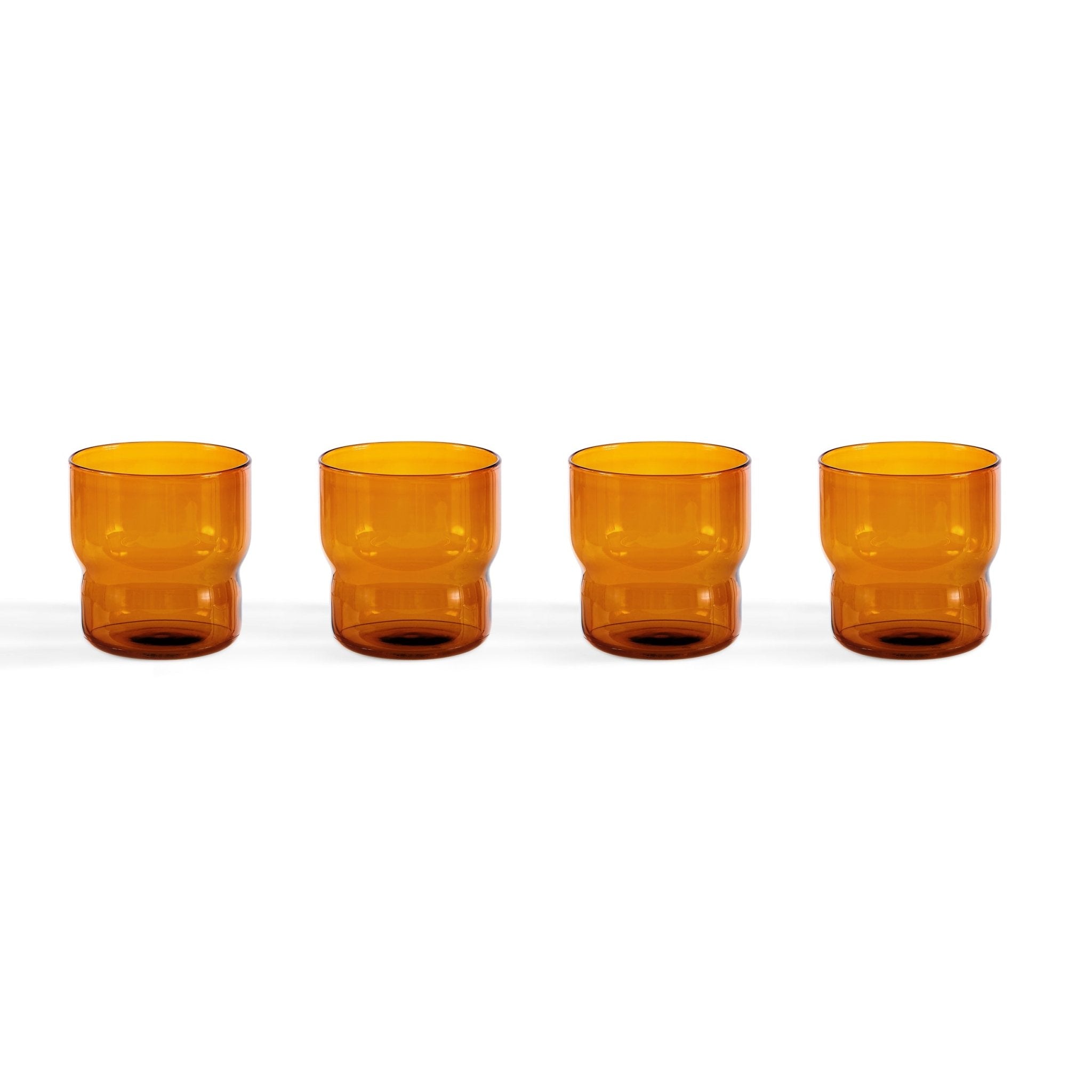 Sonne Colour Glass Tumblers - Set of 4 - Amber